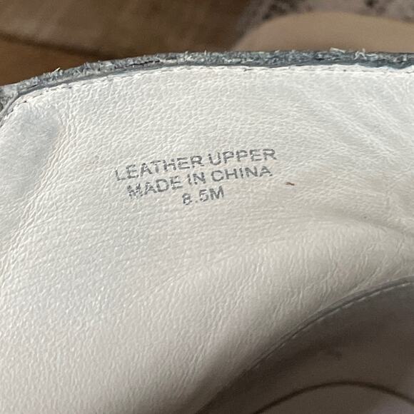 J/Slides Sky Wedge Bootie Double Side Zip Snake Print Shoes Size 8.5 - Picture 10 of 10